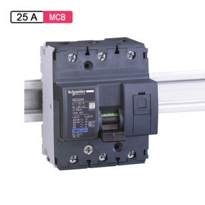 Schneider Electric Acti 9 AC MCB 25A 4.5M 3Pole 36kA NG125H