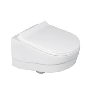 Simpolo Hilton 543x360x345mm P Trap Wallvit Water Closet with 21020S Hilton Soft Close Seat Cover and 26002 Outlet-Inlet Gasket Kit Soft White