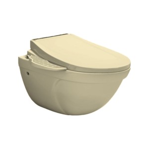 Simpolo Selge Walvit P Trap 575x395x370mm Water Closet with 21021S Electric Seat Cover, 26002 Outlet-Inlet Gasket Kit and 88003 