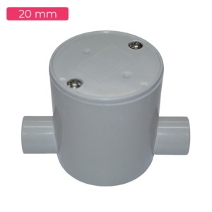 Shine Plast PVC 20mm Deep 2way Junction Box