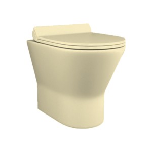 Simpolo Letina 510x370x352mm Rimless Wallvit P Trap Water Closet with 21020S Hilton Soft Close Seat Cover, 26002 Outlet-Inlet Gasket Kit and 88003 