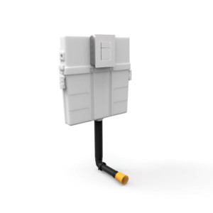 Simpolo Civitas 530x90x560mm Pneumatic Concealed Dual Flush Cistern with Internal Fitting