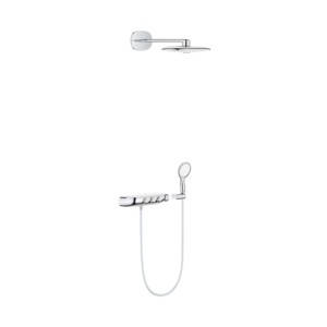 Grohe Rain Shower SmartControl Duo 360 Shower System with Thermostat Exposed/Concealed