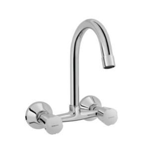 Somany Ether Sink Mixer with Swinging Extended Spout Wall Mounted