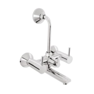 Somany Florence Wall Mixer with Provision for Over Head Shower and with 115mm Long Bend Pipe
