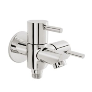 Somany Florence Two Way Bib Tap with Wall Flange 