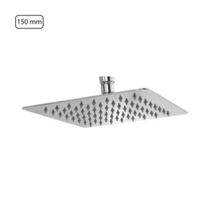 Somany Ultra Slim 150mm Square Rain Shower Stainless Steel 304 Grade