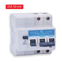Larsen & Toubro Two pole 25A 30mA Earth Leakage + MCB