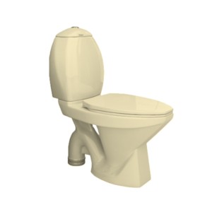 Simpolo Spice 670x385x800mm S Trap 110mm Two Piece EWC with 21015 Spice Normal Seat Cover 31003 Ceramic Cistern 35003 Spice FM Dual Flush Fitting nd 26001 Outlet Gasket Kit Ivory