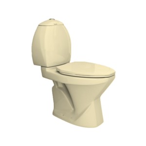Simpolo Spice 670x385x815mm S Trap 225mm Concealed Two Piece EWC with 21015S Soft Close Seat Cover 31003 Ceramic Cistern 35003 Spice FM Dual Flush Fitting and 26001 Outlet Gasket Kit Ivory