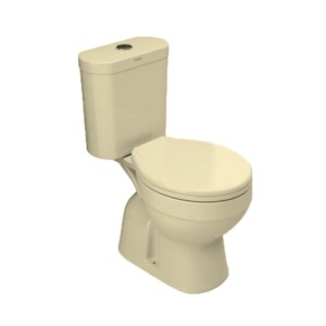 Simpolo Artik 645x370x770mm S Trap 200mm EWC with 34005 Artik Normal Seat Cover, 31005 Ceramic Cistern, 35009 Cupido Dual Flush and 26001 Outlet Gasket Kit Ivory