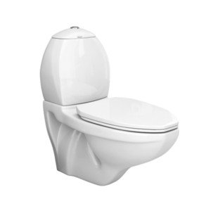 Simpolo Spice 655x370x760mm Two Piece Wall Hung Extended EWC with 21015 Spice Normal Seat Cover 31008 Ceramic Cistern 35008 Spice WM Dual Flush Fitting Ivory