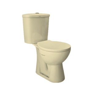 Simpolo Cupido 650x400x820mm S Trap 229mm Concealed Two Piece EWC with 34005S Artik Soft Close Seat Cover 31009 Ceramic Cistern 35009 Cupido Dual Flush and 26001 Outlet Gasket Kit Ivory