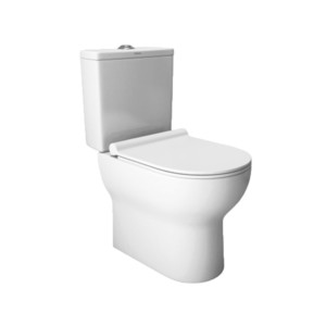 Simpolo Smalto 665x360x786mm S Trap 230mm Concealed EWC with 34010S Smalto Soft Seat Cover 31010 Ceramic Cistern 35009 Cupido Dual Flush and 26001 Outlet Gasket Kit Soft White