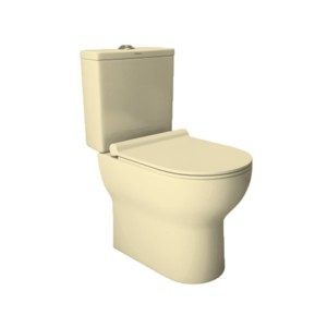 Simpolo Smalto 665x360x786mm S Trap 230mm Concealed EWC with 34010S Smalto Soft Seat Cover 31010 Ceramic Cistern 35009 Cupido Dual Flush and 26001 Outlet Gasket Kit Ivory