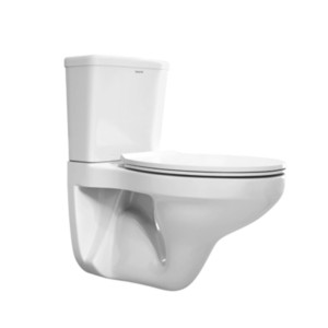 Simpolo Cupido 645x360x775mm Two Piece Wall Hung Extended EWC with 34009 Cupido Normal Seat Cover 31009 Cupido Ceramic Cistern 35009 Cupido Dual Flush Fitting Ivory