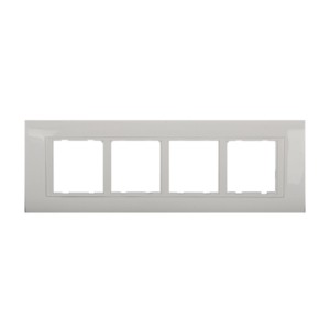 Goldmedal Bella 4M 151x86 White Jazz Cover Plates with Mounting Frames