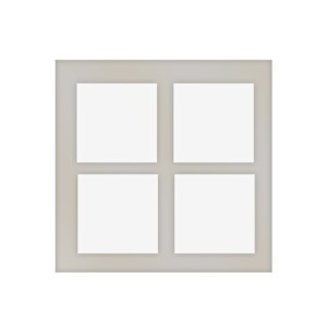 Goldmedal Bella 8M (H) 268x86 White Jazz Cover Plates with Mounting Frames