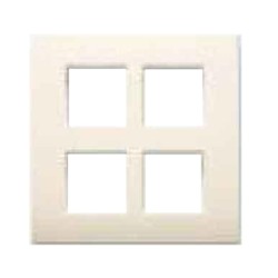 Goldmedal Bella 8M (V) 154x155 White Jazz Cover Plates with Mounting Frames
