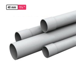 Self Shine 40mm 1.25inch 8kg/cm² Pvc Sun Supreme Pipe