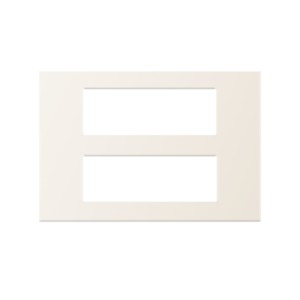 Goldmedal Cristallo 16M 264x151 White Jazz Cover Plates with Mounting Frames