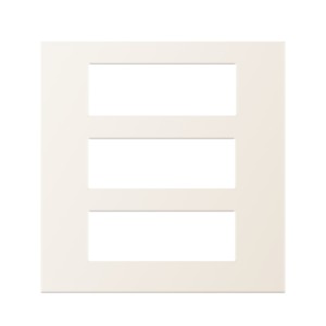 Goldmedal Cristallo 18M 223x217 White Jazz Cover Plates with Mounting Frames
