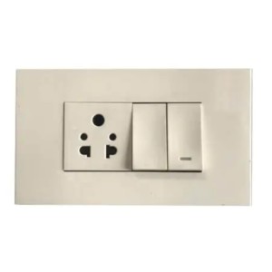 Legrand Arteor Socket 13A 3pin 2P + E BS 2 module Square White