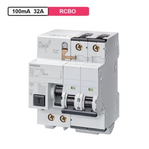 Siemens RCBO 2Pole 10kA 100mA 32A 240/415Vac 50Hz AC