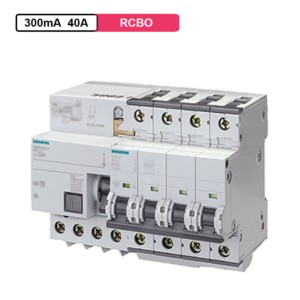Siemens RCBO 4Pole 10kA 300mA 40A 240/415Vac 50Hz AC