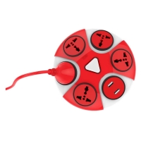 GM G-Magic SATURN 5+1+1 Power Strip with Master Switch, Safety Shutter, 5 International Sockets & Twin USB Port