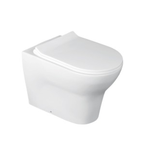 Simpolo Sept 555x360x370mm S Trap 100mm EWC with 21020S Hilton Soft Close Seat Cover