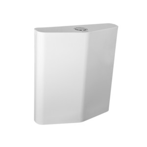 Simpolo Slender 370x115x400mm Dual Flush Cistern with Internal Fitting Soft White
