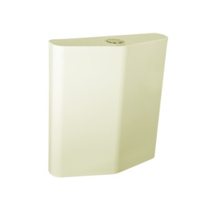 Simpolo Slender 370x115x400mm Dual Flush Cistern with Internal Fitting Ivory