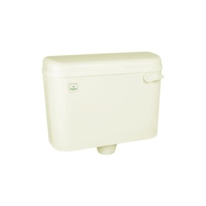Simpolo Slim 420x135x345mm Single Flush Cistern with internal Fitting Ivory