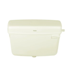 Simpolo Marfil 487x160x400mm Single Flush Cistern with internal Fitting Ivory