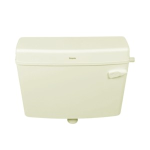 Simpolo Salmon 455x145x400mm Single Flush Cistern with internal Fitting Ivory