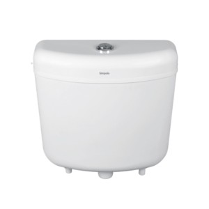 Simpolo Contina 413x155x440mm Dual Flush Cistern with internal Fitting Soft White