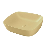 Simpolo Lampo Sandium 512x400x140mm Matt Finish Wash Basin with 88005 Brass Waste Coupling