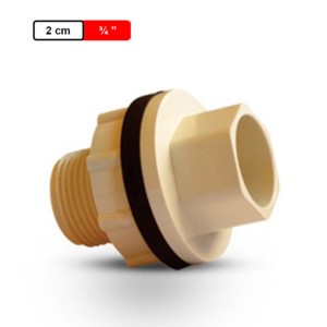 Ashirvad CPVC Tank Nipple with one side pipe fitment 0.75Inch