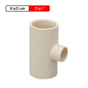 Ashirvad CPVC Reducer Tee SCH 80 with 2.5x1Inch