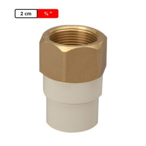 Ashirvad CPVC Female Adapter Brass Threaded FABT 0.75Inch