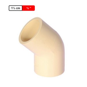 Ashirvad CPVC Elbow 45° 1.5cm 0.5Inch