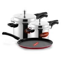 Blueberry Pressure Cooker Elegant 3L & 5L + Tawa Pan 280IB Combo