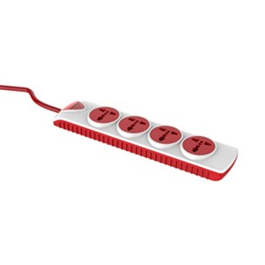 Goldmedal Essenza Plugged in 4x1 Power Strip with 5Mtr Cable