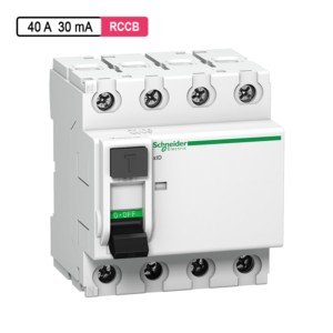 Schneider Electric Acti 9 SI RCCB 40A 30mA 18mm 4M 4Pole xID Acti 9 SI