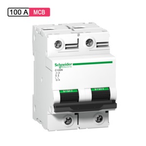 Schneider Electric Acti 9 AC MCB 100A 3M 2Pole 10kA C120N