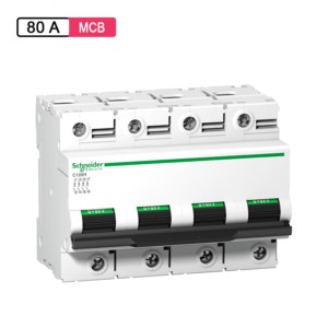 Schneider Electric Acti 9 AC MCB 80A 6M 4Pole 15kA C120H