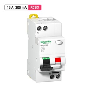 Schneider Electric Acti 9 RCBO 16A 300mA 18mm 2M 1P+N DPN N Vigi SI