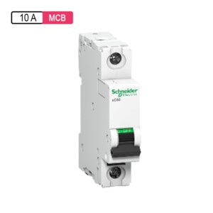 Schneider Electric Acti 9 AC MCB 10A B Curve 1M 1Pole xC60 ISI