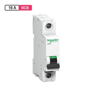 Schneider Electric Acti 9 AC MCB 16A D Curve 1M 1Pole xC60 ISI